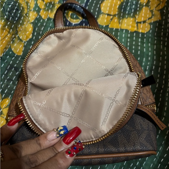 Michael Kors small Brown and Tan Women's Backpack - Picture 5 of 10